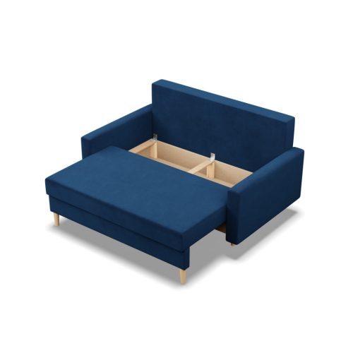 Etna kanapé, bársony, bonell töltet, kék