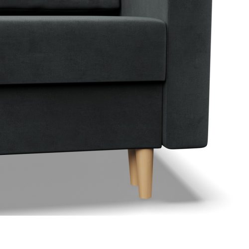 Etna kanapé, bársony, bonell töltet, szürke