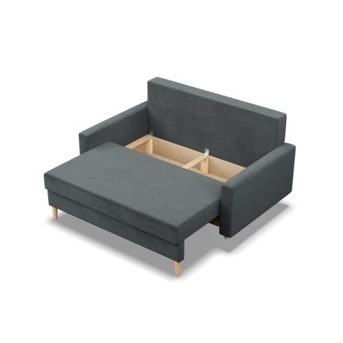 Etna kanapé, bársony, bonell töltet, szürke