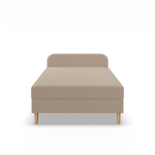 Caspe ágy, fejtámlával, szövet, 80 x 200, bézs