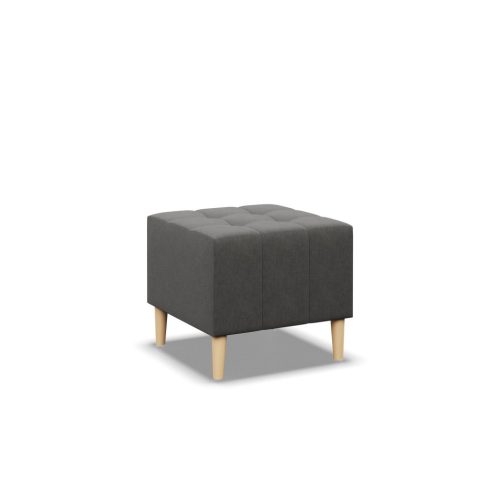 Oslo puff, fonott, 50x50, szürke