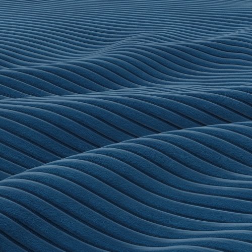 Fireze kanapé, kordbársony, kék