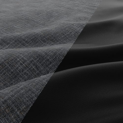 Paul kanapé, fonott + műbőr,  szürke - fekete 