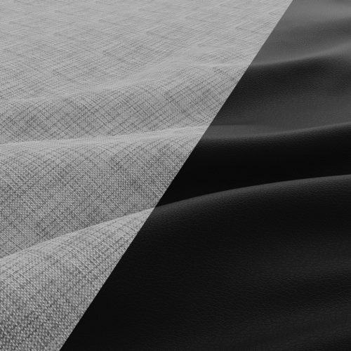 Paul kanapé, fonott + műbőr,  szürke - fekete