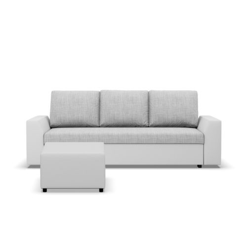 Paul kanapé, fonott + műbőr, barna