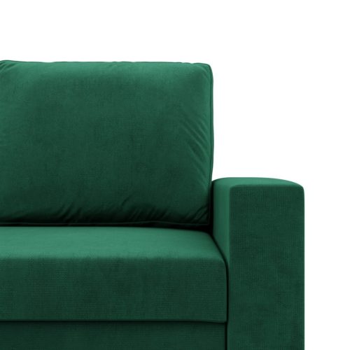 Zeus fotel, egyenes kartámasz, bársony, hab töltet, zöld