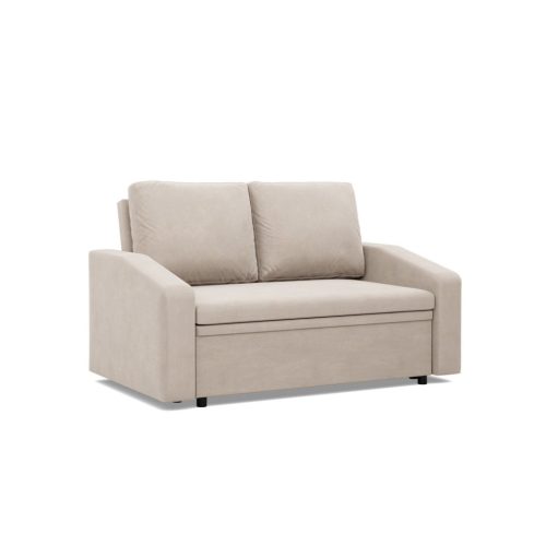 Zeus kanapé, bársony, hab töltet, döntött kartámasz, bézs