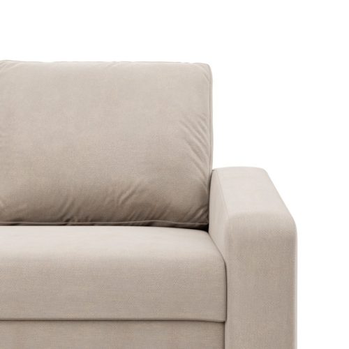 Zeus kanapéágy, bársony, bonell töltet, döntött kartámasz, bézs