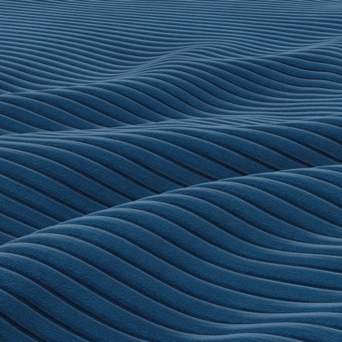 Zeus sarokkanapé, 2 ágyneműtartóval, egyenes kartámasz, kordbársony, univerzális oldal, bonell töltet, kék