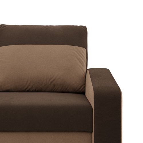 Hewlet fotel, szövet anyag, bonell töltet, barna