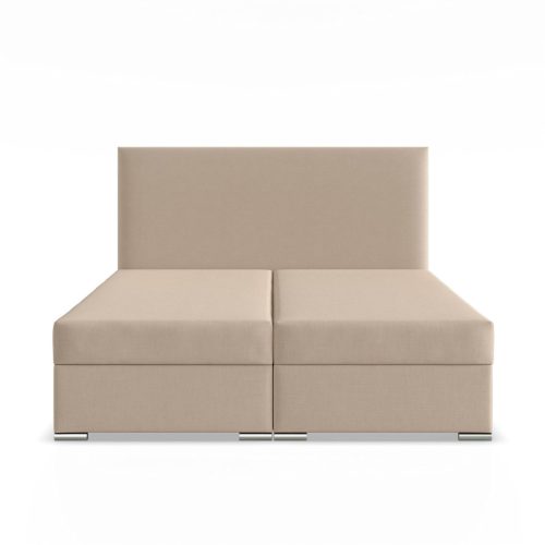 Zonza ágy, szövet, 160 x 200, ágyneműtartóval, bézs