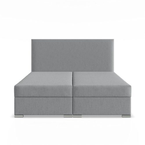 Zonza ágy, szövet, 160 x 200, ágyneműtartóval, szürke