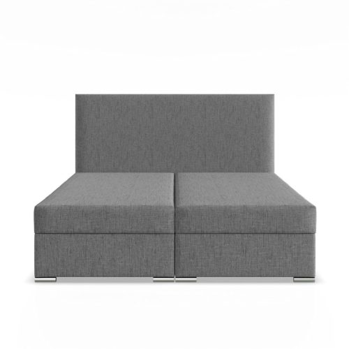 Zonza ágy, szövet, 160 x 200, ágyneműtartóval, szürke