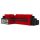 METRO kinyitható sarokkanapé polccal és 2 db puffal, PRO szövet, bonell rugóval, balos, bal oldali polc, jobb oldali puff tároló, fekete / piros