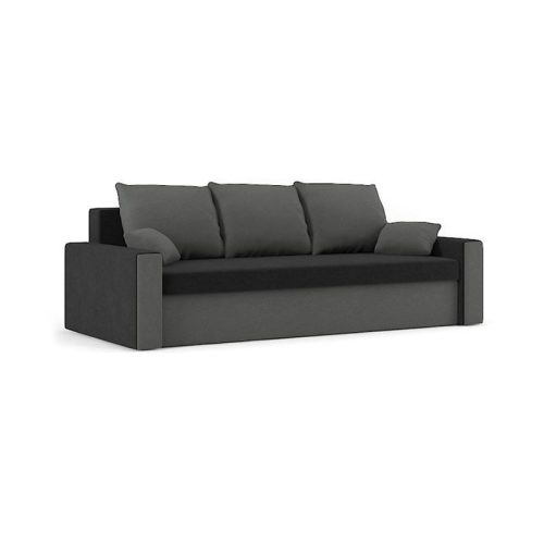 PANAMA kanapéágy, normál szövet, hab töltőanyag, szín - fekete / szürke