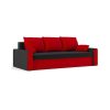 PANAMA kanapéágy, PRO szövet, bonell rugóval, szín - fekete / piros