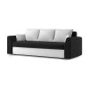 Numbur kanapéágy,  PRO szövet, bonell rugóval, szín - fekete / fehér