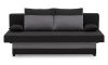 Aneto kanapéágy, normál szövet, hab töltőanyag, szín - fekete / szürke