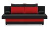 Aneto kanapéágy, PRO szövet, bonell rugóval, szín - fekete / piros
