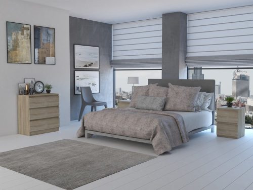 M2 éjjeliszekrény, sonoma