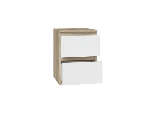 M2 MIX éjjeliszekrény, fehér- sonoma