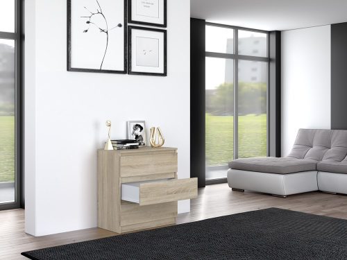 M3 fiókos szekrény, sonoma