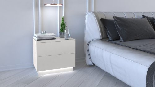 S2 éjjeliszekrény, fehér