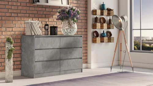 K120 2X3 komód, beton