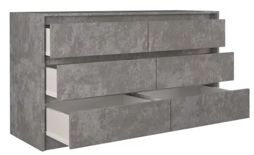 K140 2X3 komód, beton