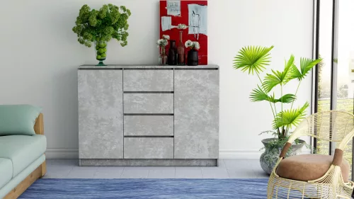 2D4S komód, beton