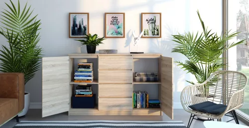 2D4S 140 komód, sonoma