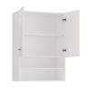Pola mini DK felső fürdőszoba szekrény, fényes fehér