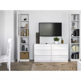   MIX IGA 120 tolóajtós gardróbszekrény, 1 tükörrel, 61x120x200 cm, antracit-tölgy