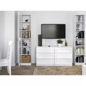   MIX IGA 120 tolóajtós gardróbszekrény, 2 tükörrel, 61x120x200 cm, antracit-tölgy