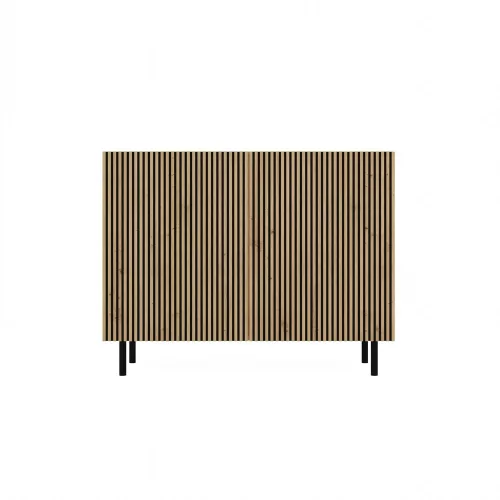 Kama 2 komód, 100x78x40 cm, tölgy (egyenes mintázat)