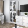 PAFOS W80/4S polcos szekrény 200x80, 80.5x200x31 cm, fehér