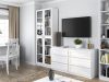 PAFOS W80/4S polcos szekrény 200x80, 80.5x200x31 cm, fehér
