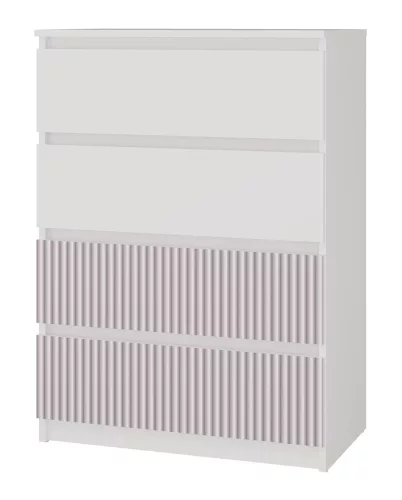 MIX M4 ARTEO komód, 70x97x40 cm, fehér-rózsaszín