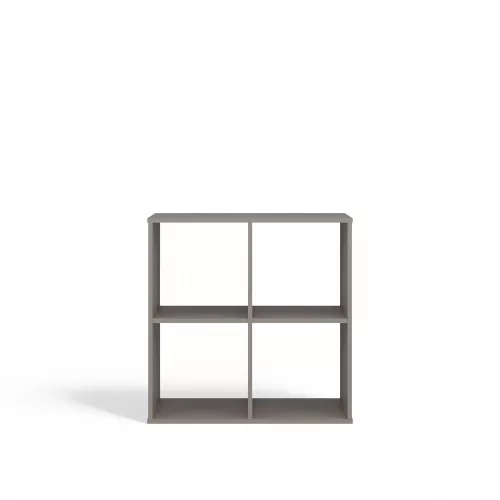 Malax 2x2 polc, 74x75x30 cm, agyag színű