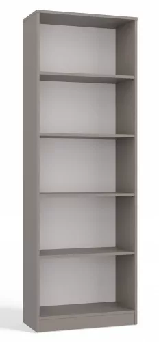 R60 polcos szekrény, könyvtartó, 60x182x30 cm, agyag színű