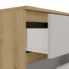 M6 120 fiókos szekrény, 120x75x30 cm, tölgy-kasmír