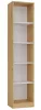 R40 polcos szekrény, 40x182x30 cm, tölgy-fehér