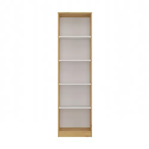 R50 polcos szekrény, 50x182x30 cm, tölgy-fehér