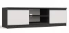 RTV120 TV szekrény, 120x36x40 cm, antracit-fehér
