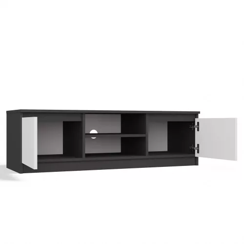 RTV120 TV szekrény, 120x36x40 cm, antracit-fehér