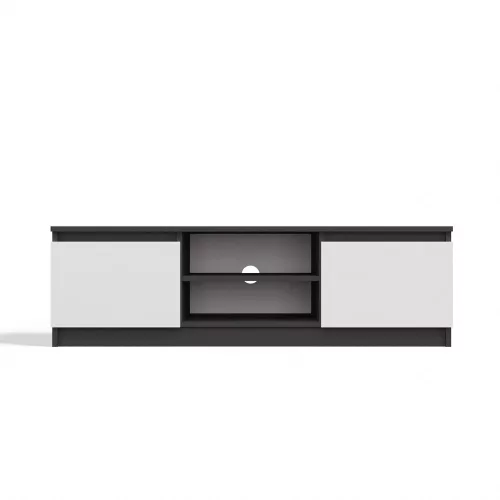 RTV120 TV szekrény, 120x36x40 cm, antracit-fehér