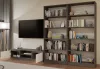 RTV140 TV szekrény, 140x36x40 cm, antracit-fehér
