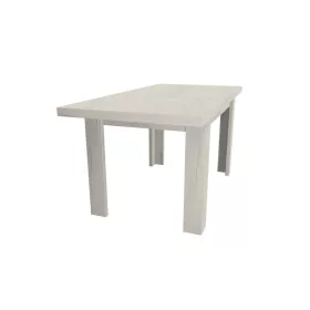 kinyitható étkezőasztal (120-160 cm) fehér tölgy