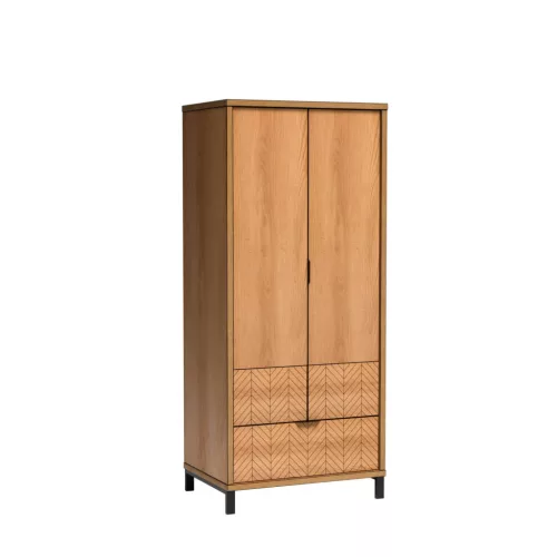 Fonti F-1 gardróbszekrény, karamell tölgy